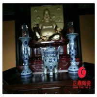 佛教五供定制 佛像瓷板画定制