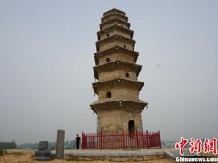 河南新郑宋代古塔修缮完工 再现千年胜景