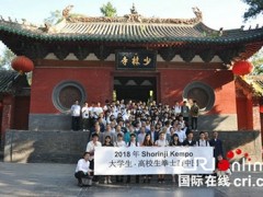 以武会友 日本少林寺拳法联盟河南行受欢迎