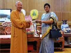 斯里兰卡驻广州总领事拜会广东省佛教协会明生会长