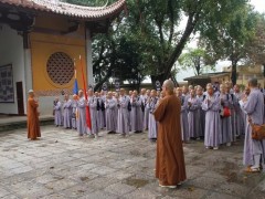 福建佛学院男众部全体学僧到福州参学