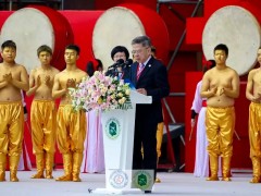 福建省莆田南少林寺禅武学校武术队参加第八届世界传统武术锦标赛