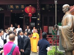 日本代表团一行参访福清黄檗山万福寺、福州开元寺