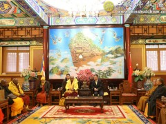 中国佛教协会刘威秘书长会见斯里兰卡佛教代表团一行
