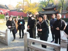 日本佛教真宗大谷派和平访华团一行参访南京栖霞古寺