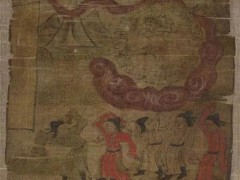 古代绘画中的雷神：左手连鼓右手推椎 力士之容镇邪崇正